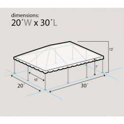 dim 20' x 30' Frame Tent